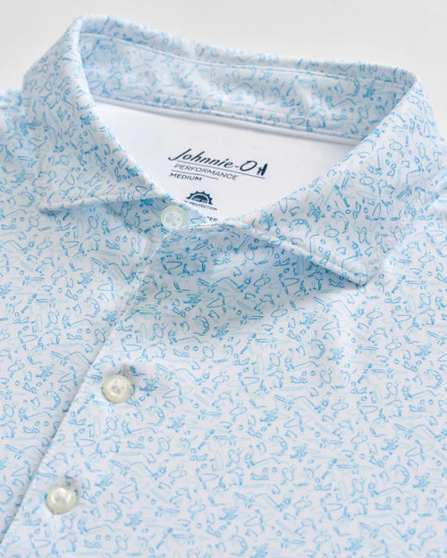 Johnnie-O Performance Jersey Polo - Beach Break